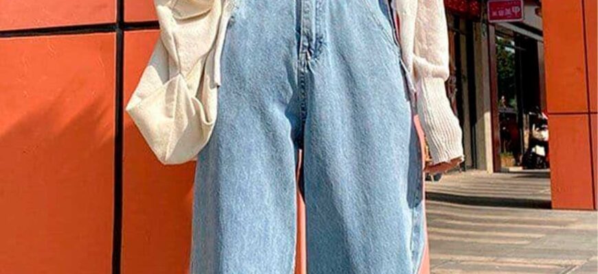 с чем носить джинсы клеш